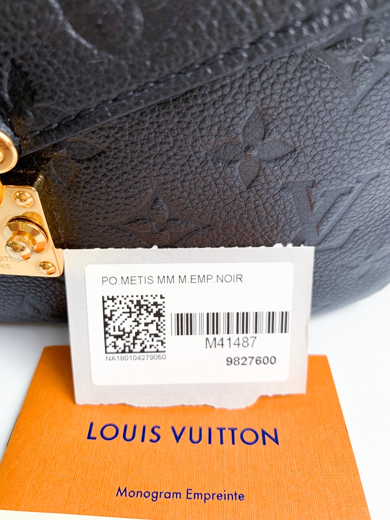Louis Vuitton Monogram Empreinte Pochette Metis Black M41487