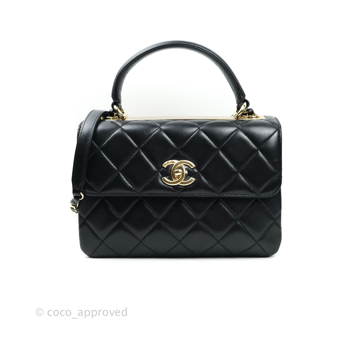 Chanel Trendy CC Small - Black, Quilted Lambskin – Shop Kristina B