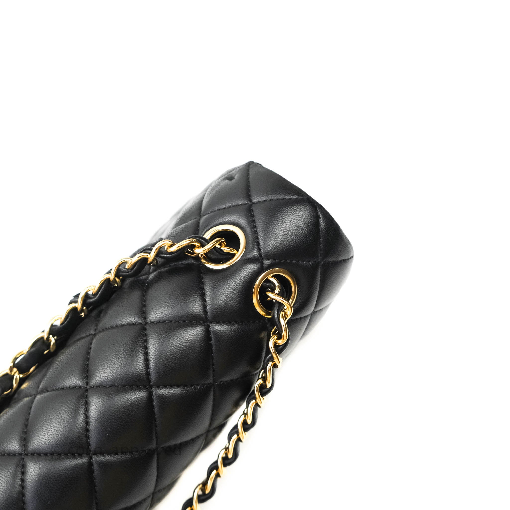 Chanel Classic M/L Medium Double Flap Bag Black Lambskin Gold Hardware – Coco  Approved Studio