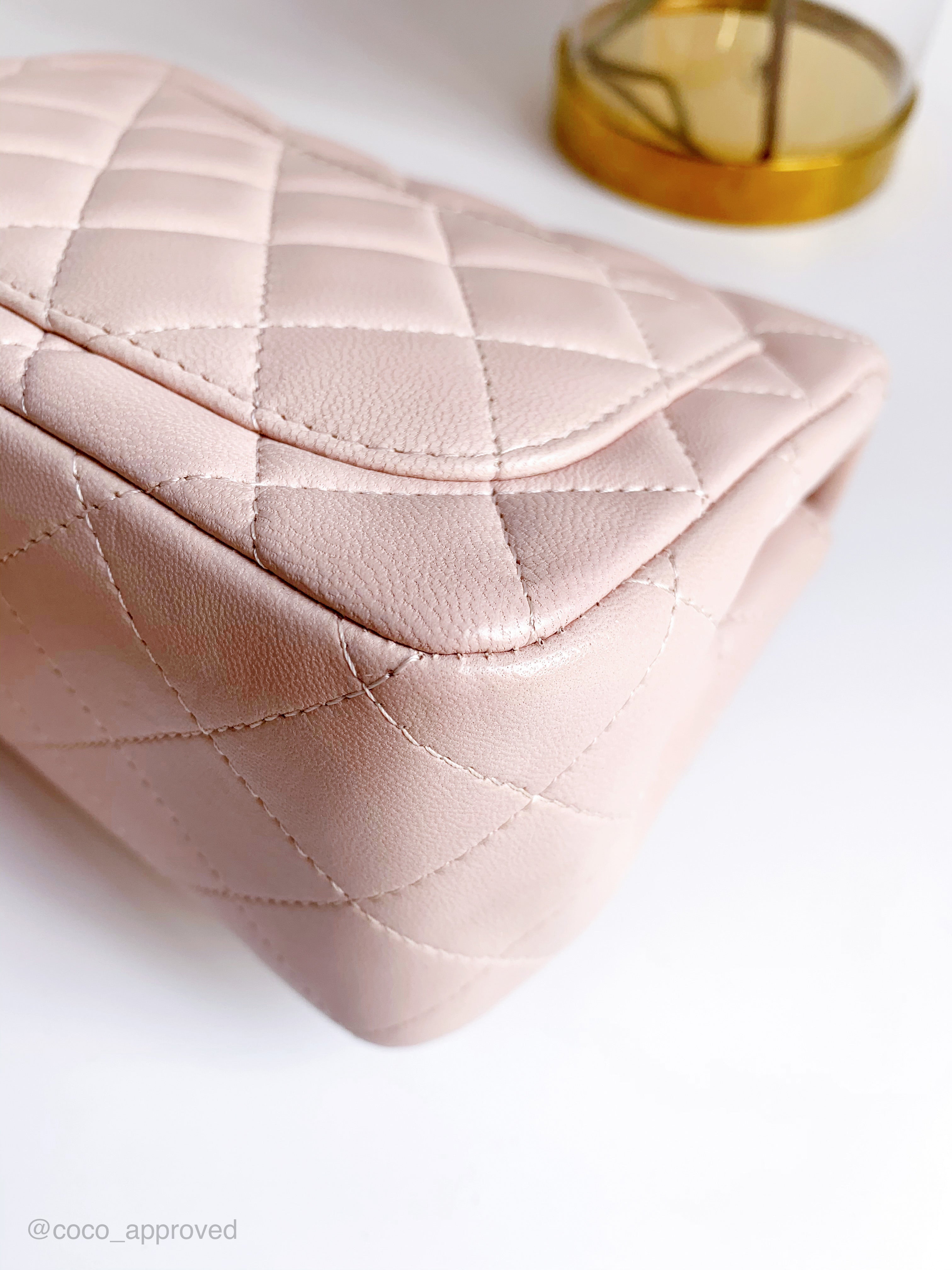 CHANEL Classic Flap Micro Mini Shoulder Bag Pochette 1876662 Pink Lambskin  60854