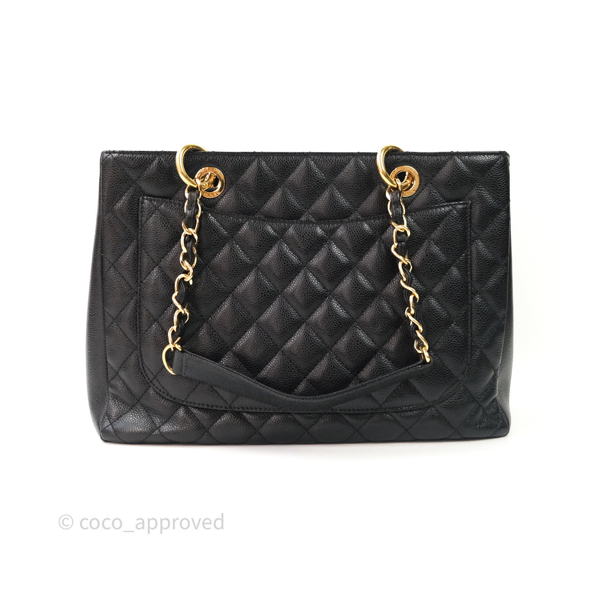 Chanel Black Caviar Grand Shopper Tote Gold Hardware (GST) – Addicted to  Handbags