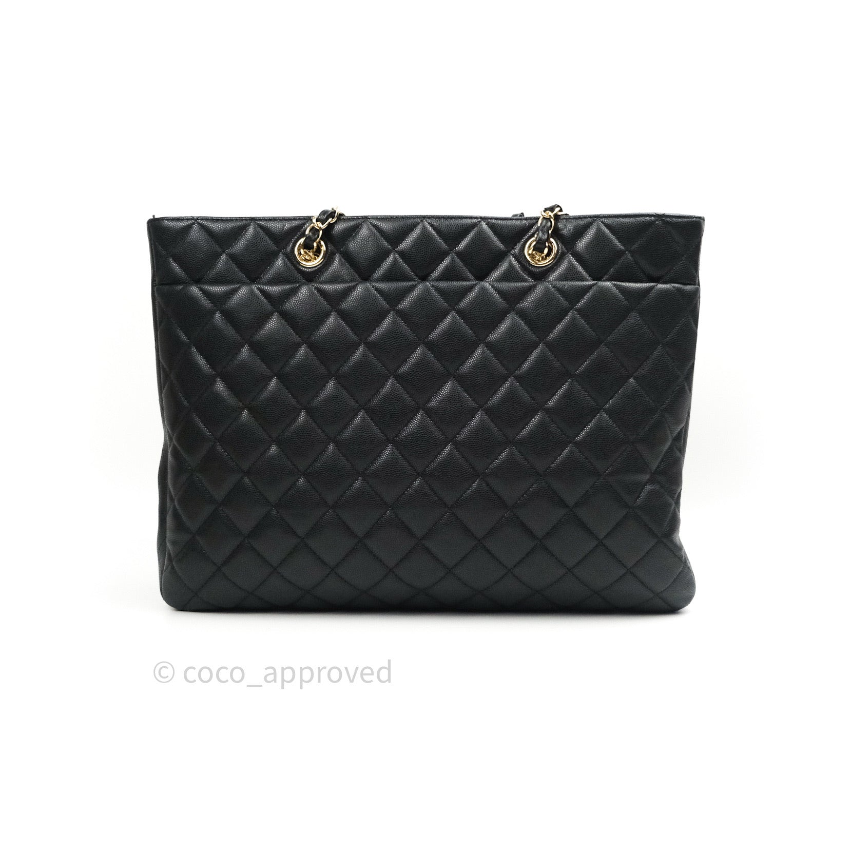 Chanel Quilted CC Timeless Caviar Pochette Black Caviar Gold Hardware –  Coco Approved Studio