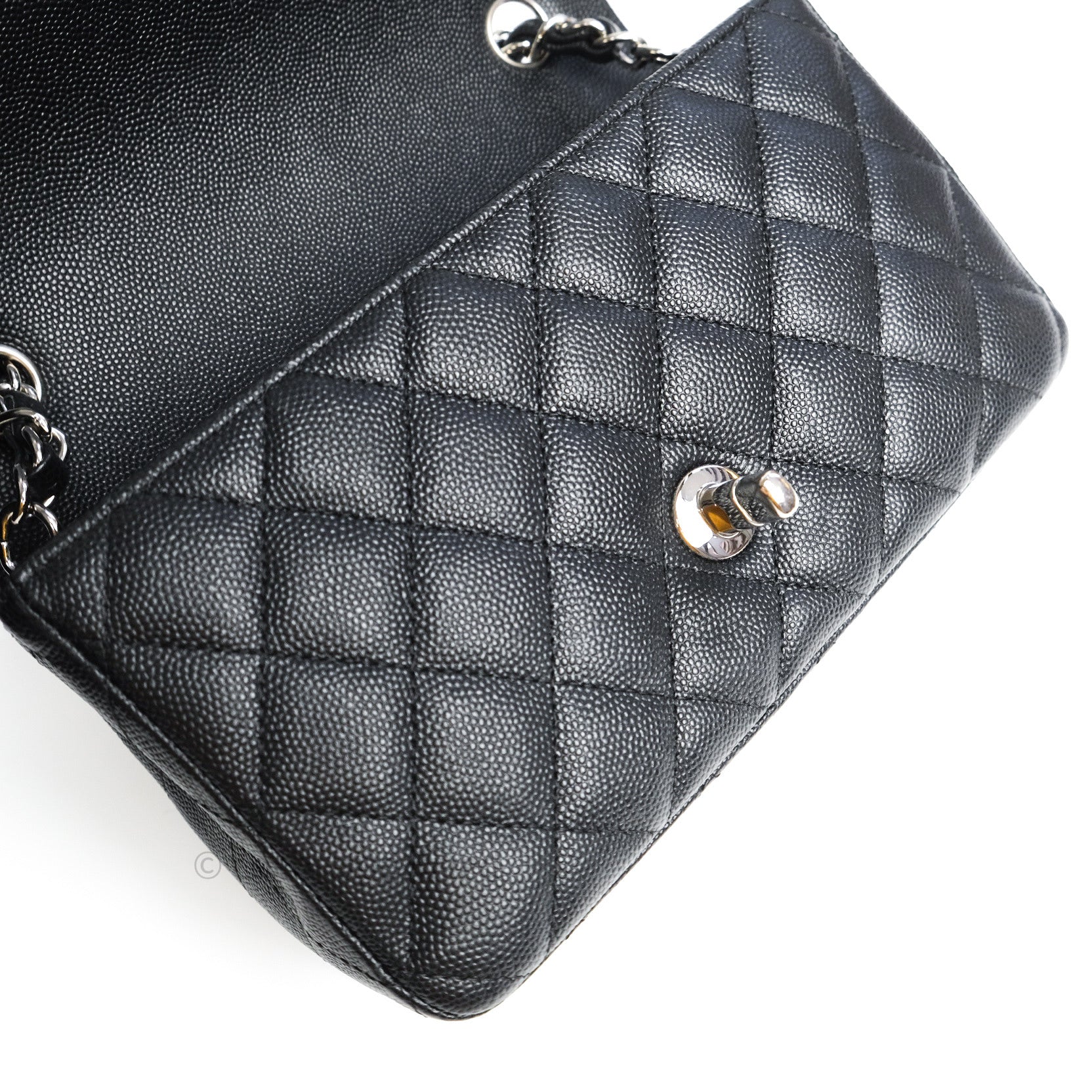 Chanel Quilted Mini Rectangular Black Caviar Silver Hardware 17C – Coco  Approved Studio