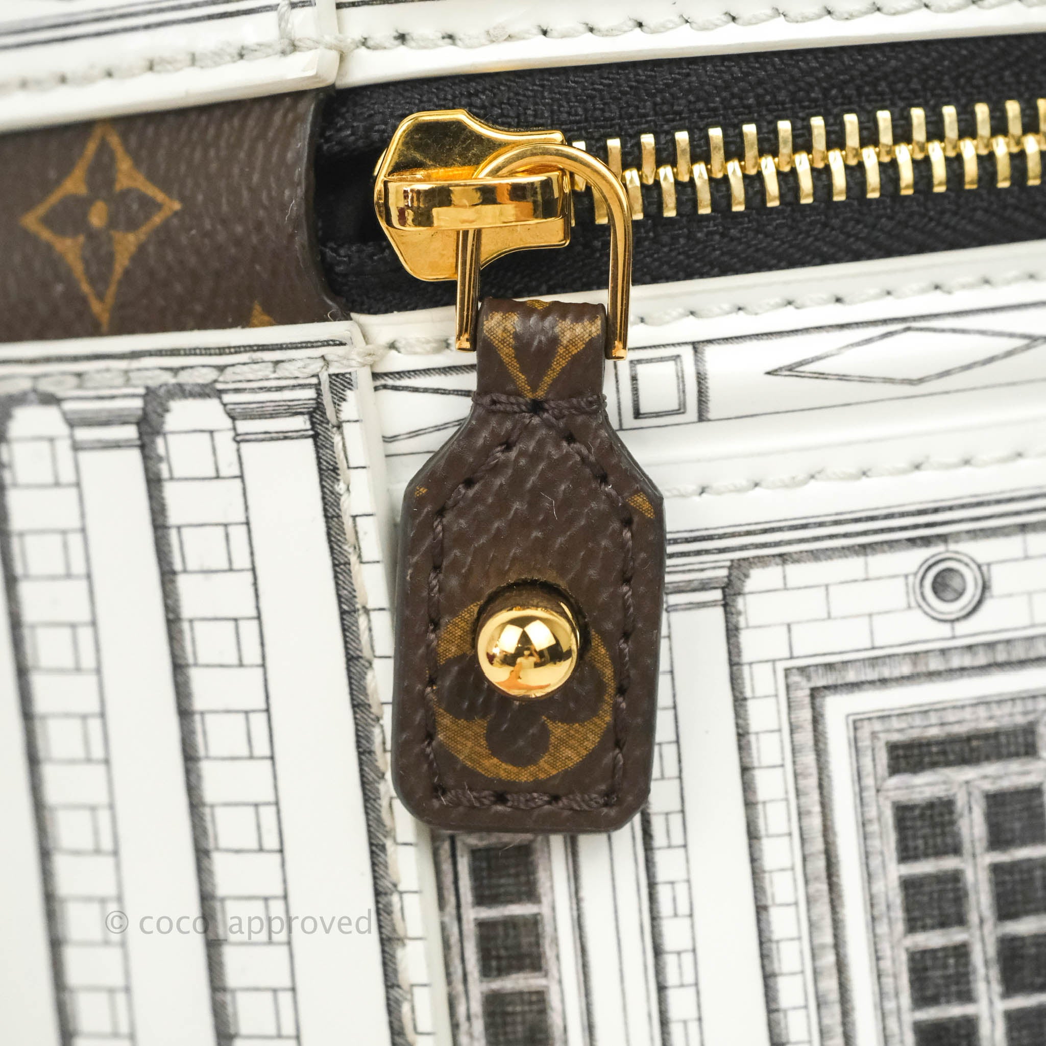 Louis Vuitton Cannes Vase Architettura Handbag Patent Calfskin