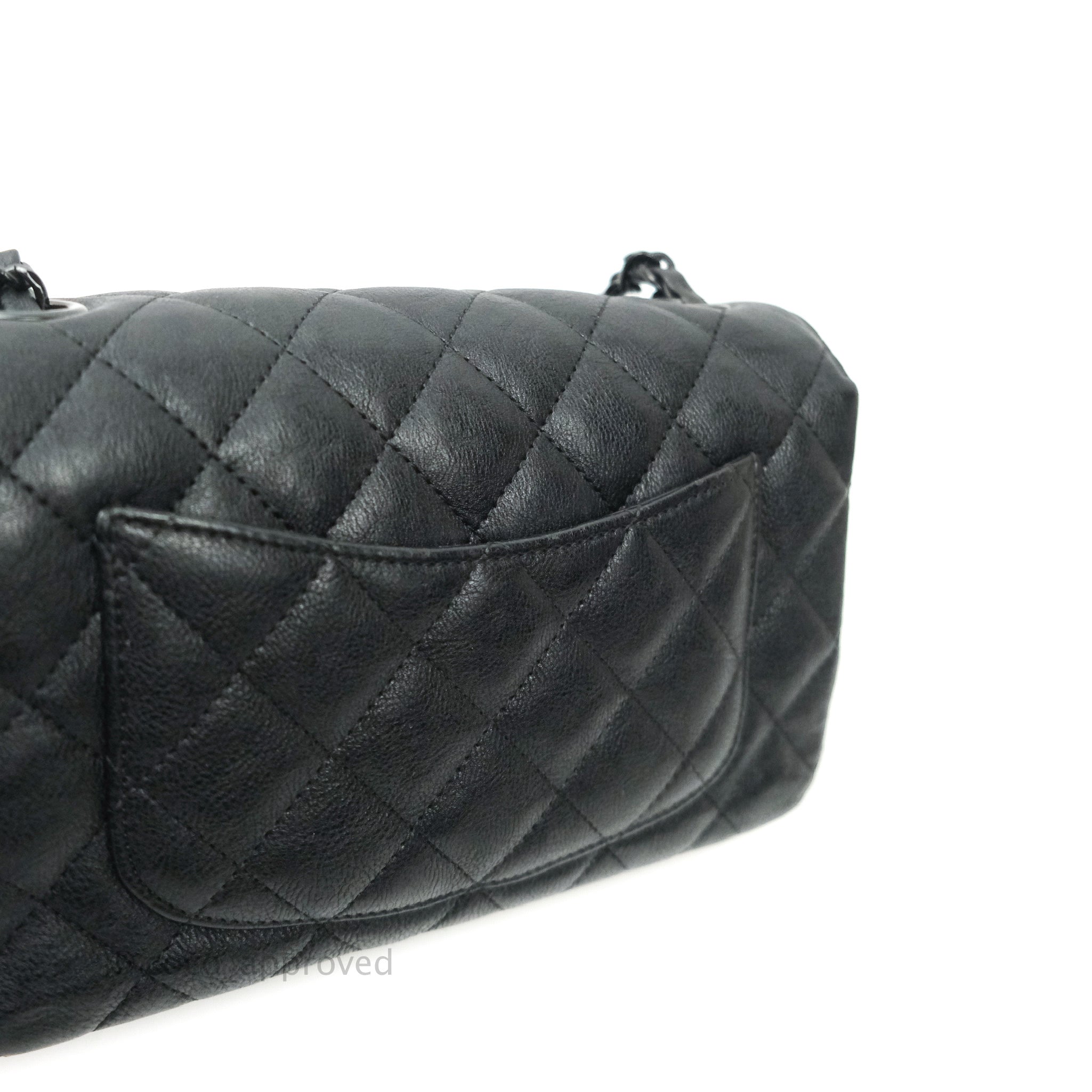 Chanel Quilted Mini Rectangular Flap So Black Crumpled Calfskin – Coco  Approved Studio