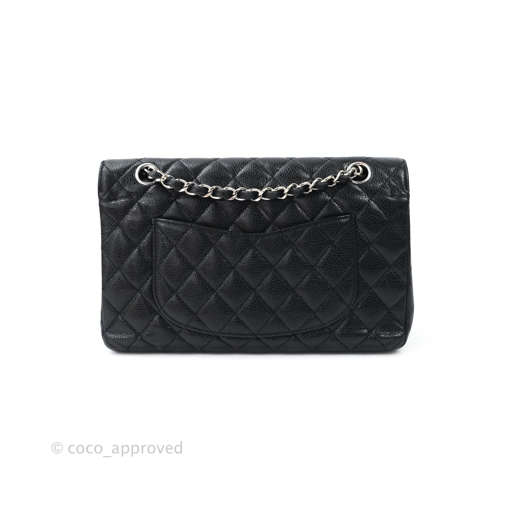 Chanel Classic Flap Medium  Black Caviar Silver Hardware – loveholic