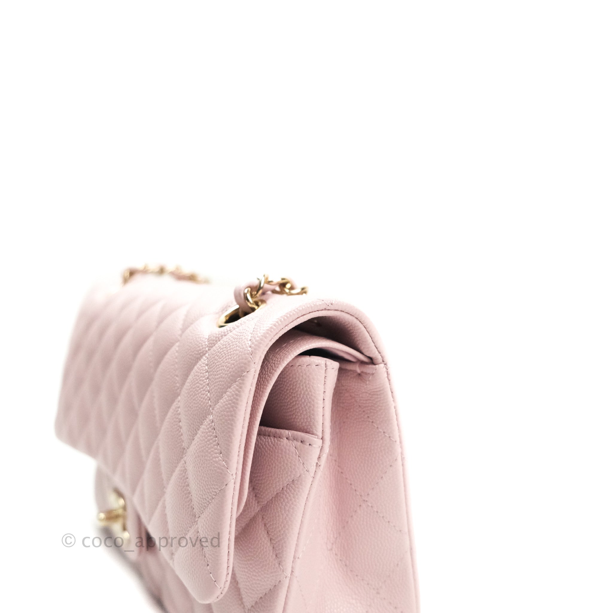 Chanel Classic Medium Double Flap 22B Rose Clair/Light Pink