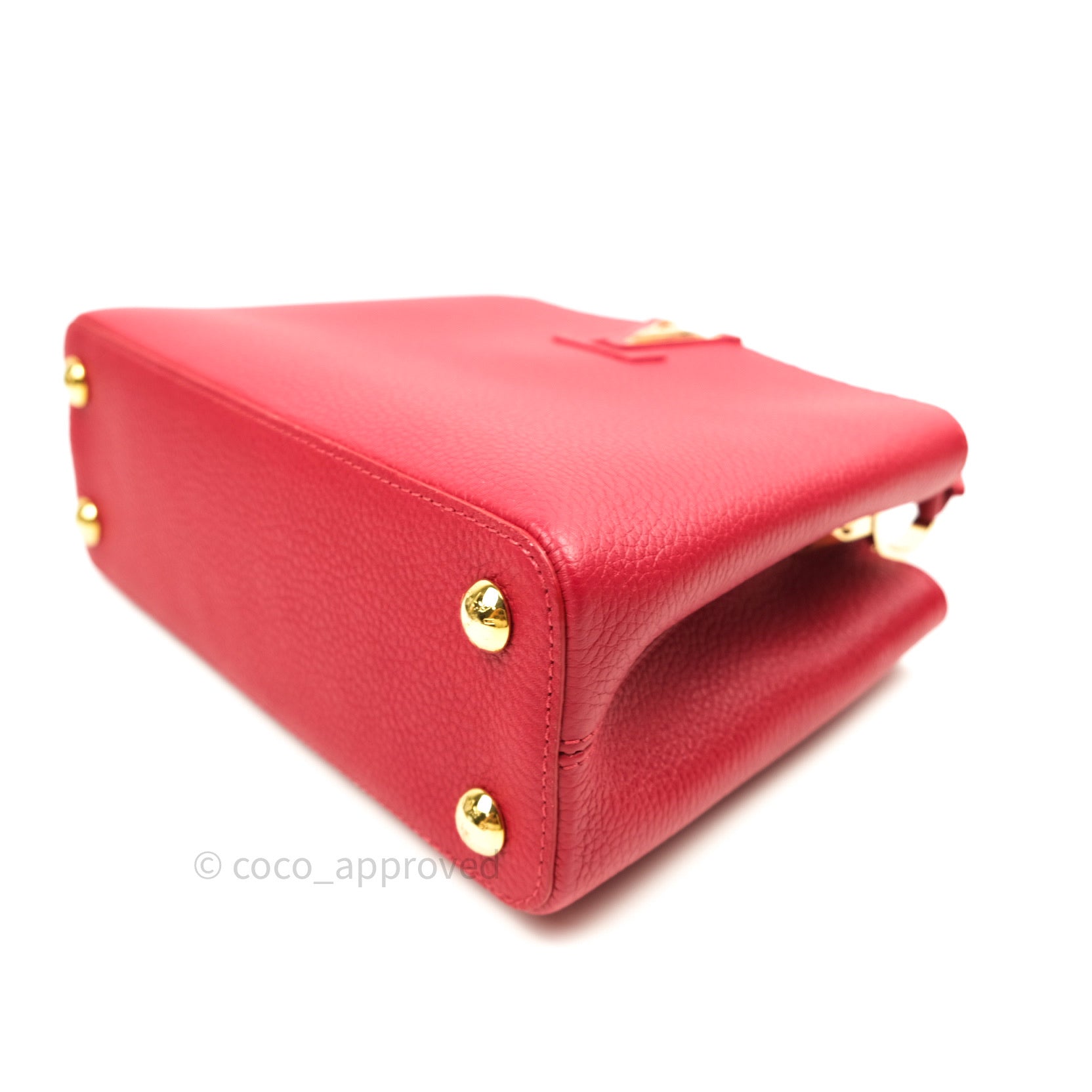 Louis Vuitton Taurillon Capucines BB Red Gold Hardware – Coco Approved  Studio