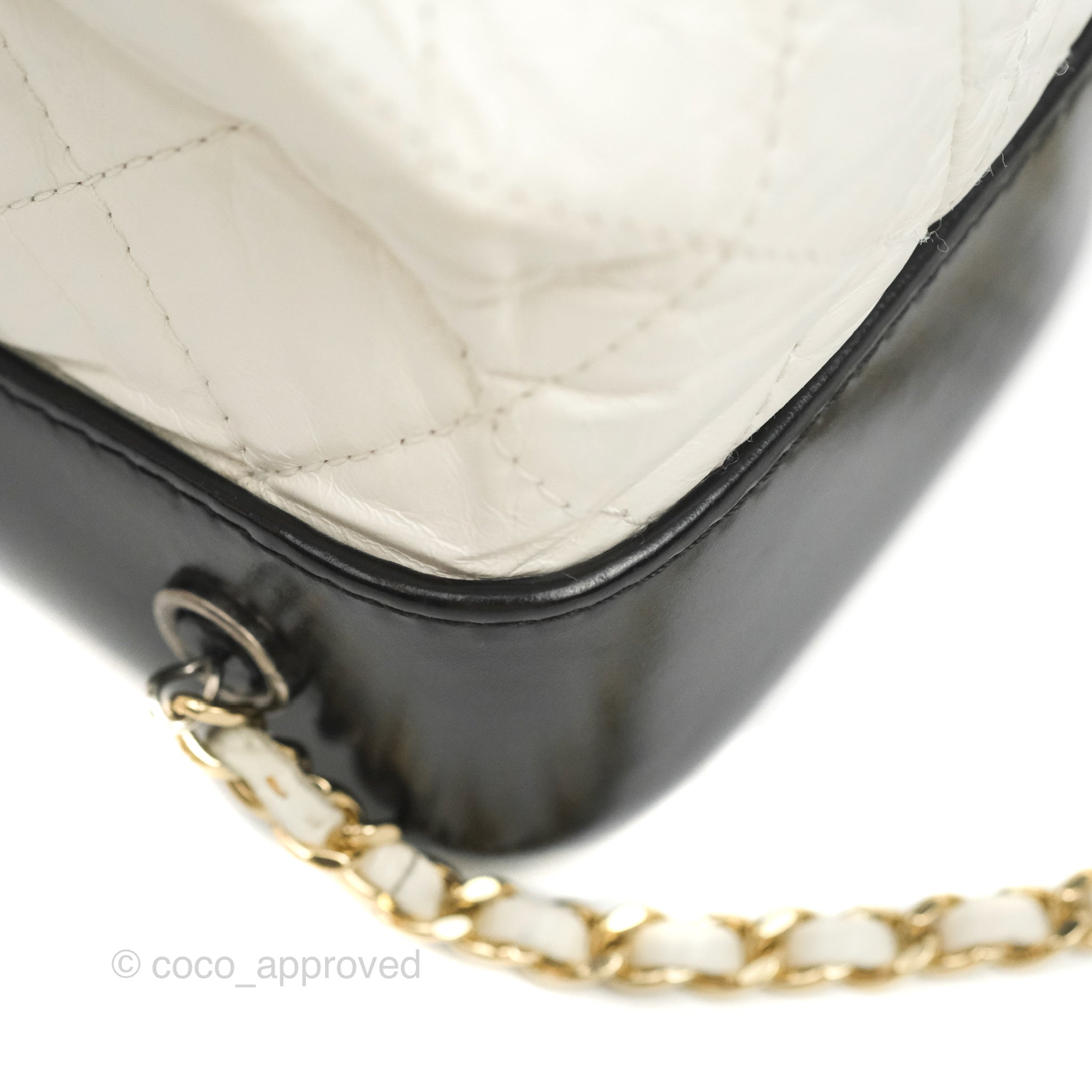 Chanel Quilted Small Gabrielle Hobo Black Beige Aged Calfskin – Coco  Approved Studio