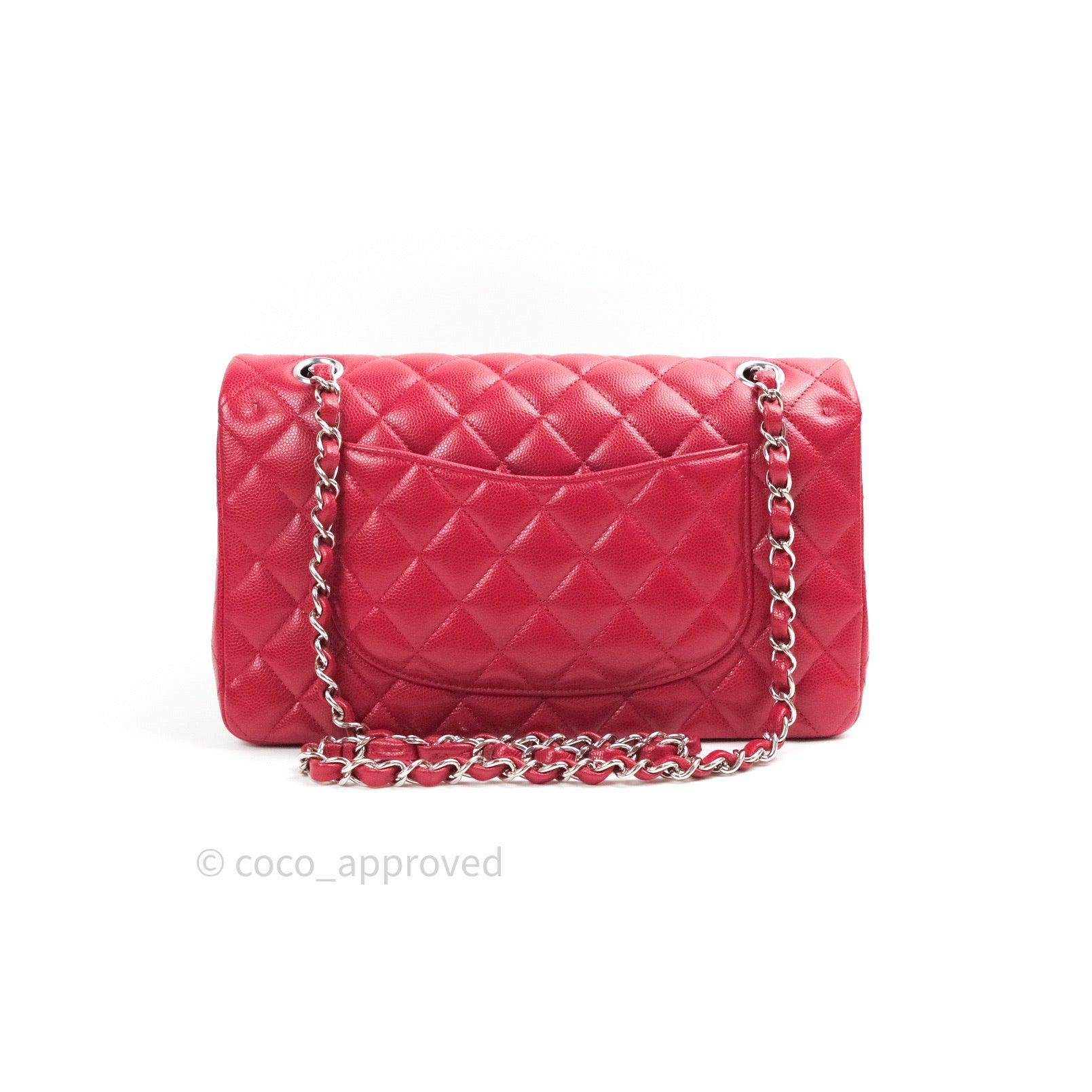 Chanel Dark Red Classic Single Flap Bag – The Closet