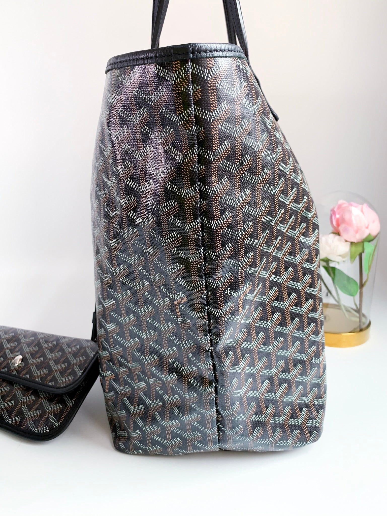 Goyard Womens St Louis Tote Black Brown GM – Luxe Collective