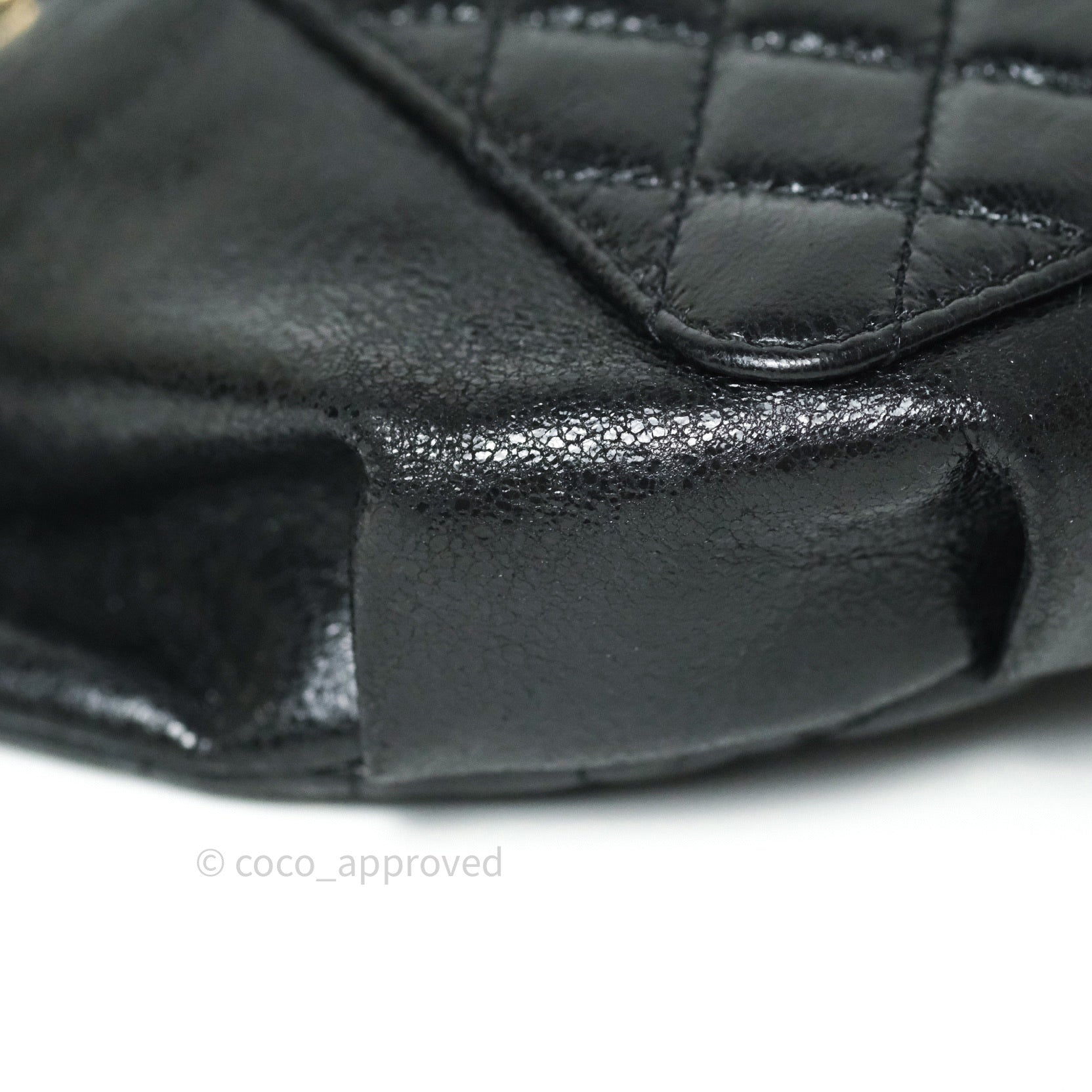 Chanel Black Glazed Calfskin Fanny Pack Belt Bag Gold Hardware – Coco  Approved Studio