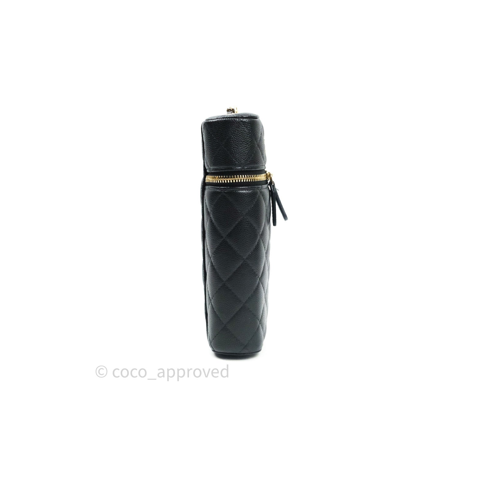 Chanel 94 Black Leather and Gold Metal Bottle Holder at 1stDibs  chanel  bottle holder, chanel water bottle holder, chanel water holder