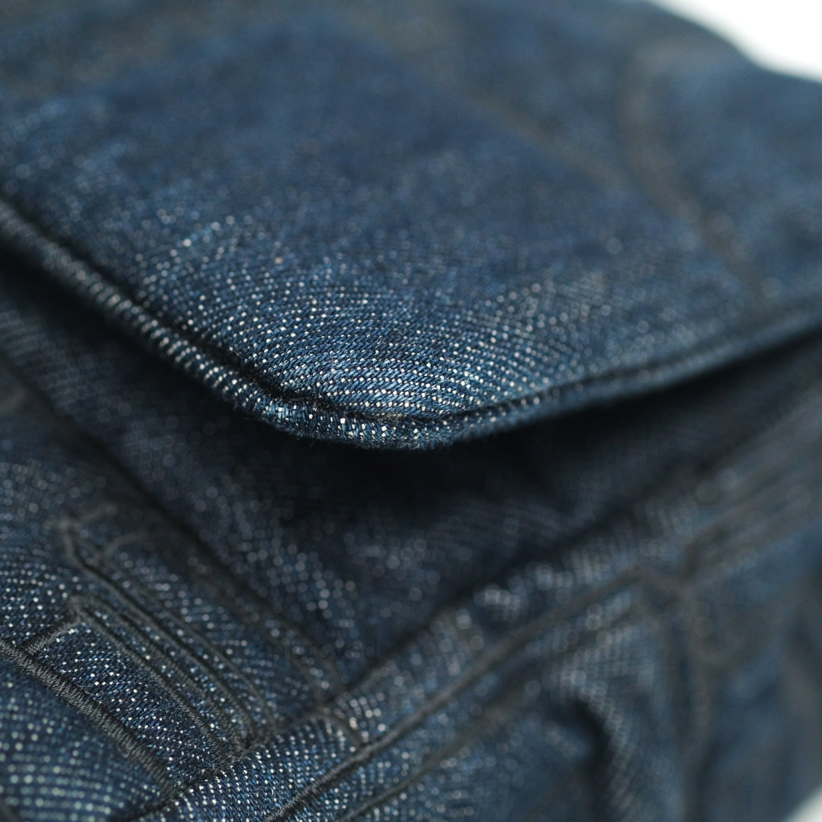 CHANEL Bag in Blue Denim Fabric with Beige Stitching - VALOIS VINTAGE PARIS