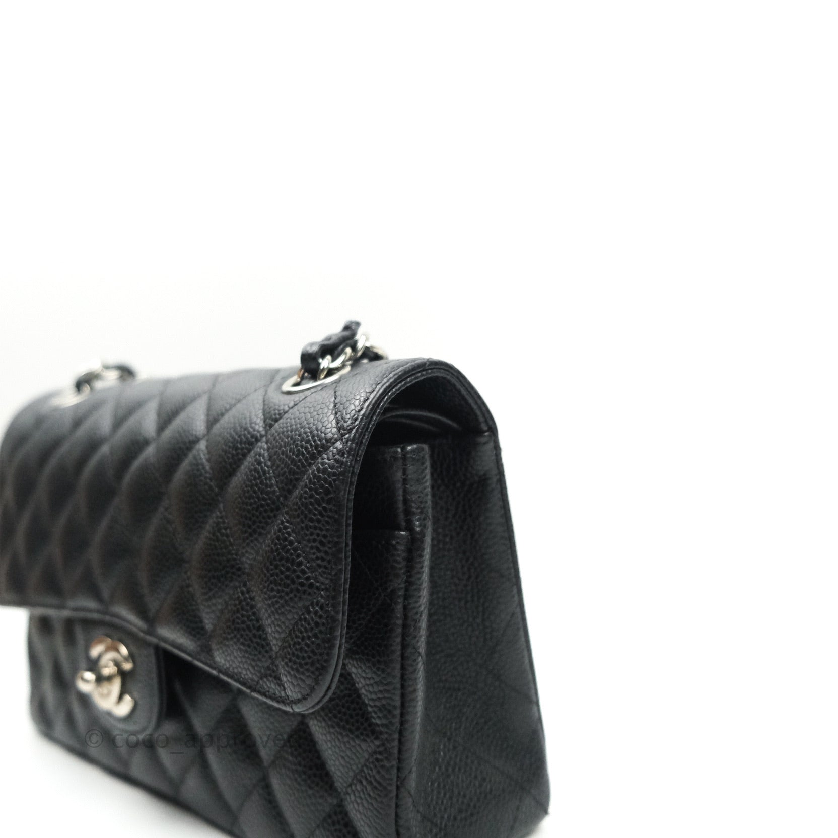 chanel small classic flap black bag