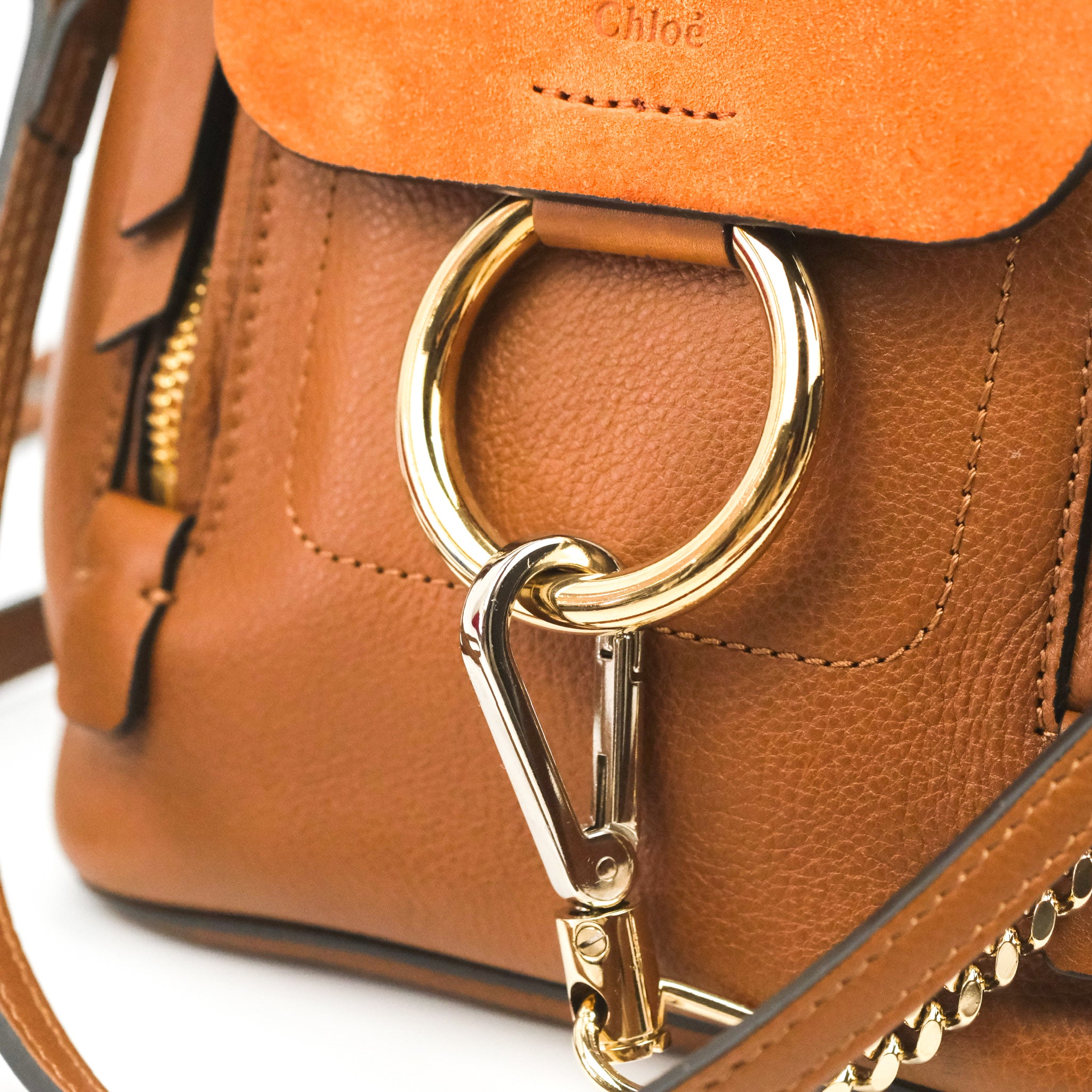 chloe mini faye backpack Backpack Beige Calfskin Leather 5320629_2. Chlo Mini Faye Backpack Brown