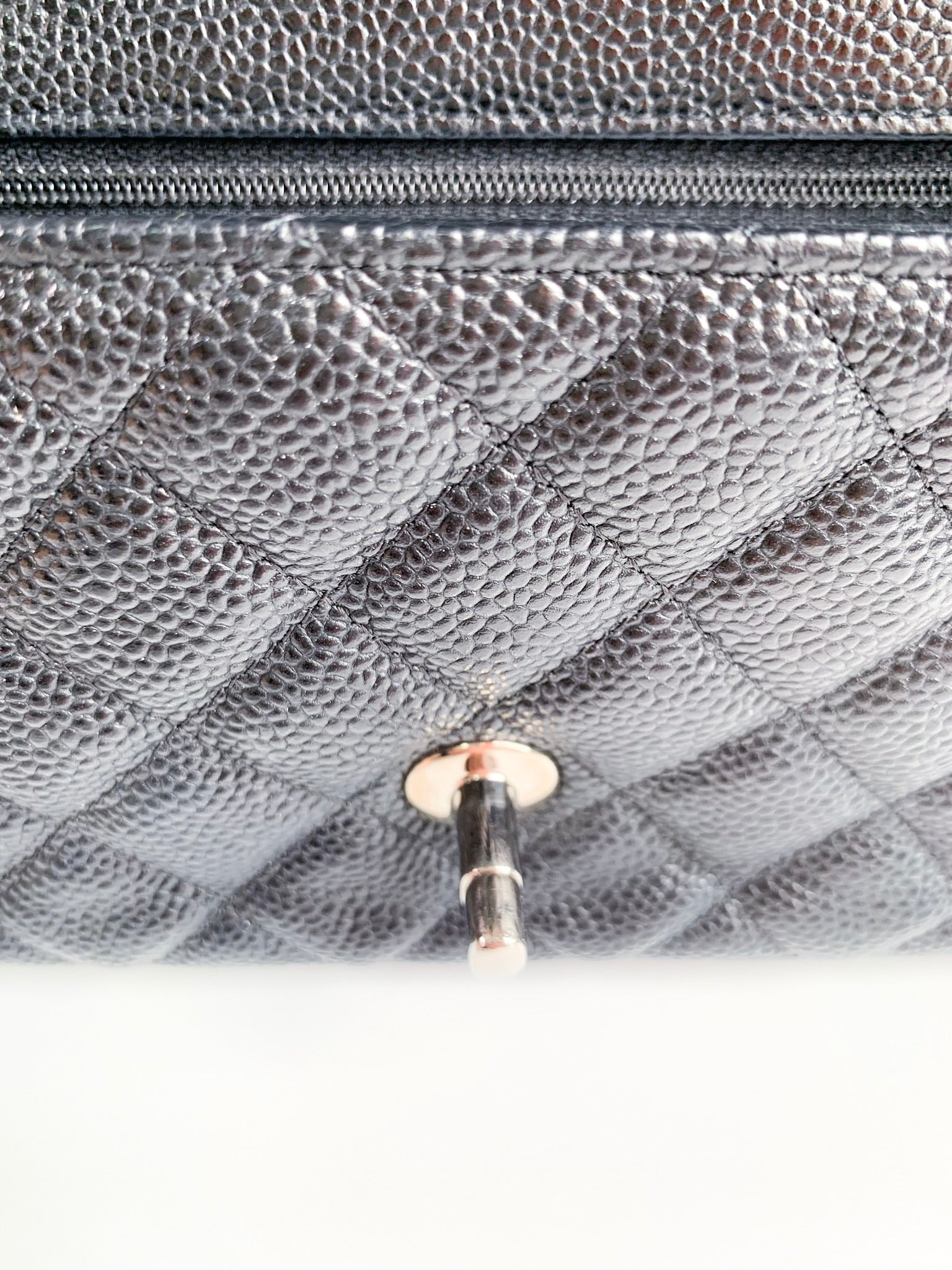 CHANEL Caviar Quilted Mini Square Flap Black 1288644