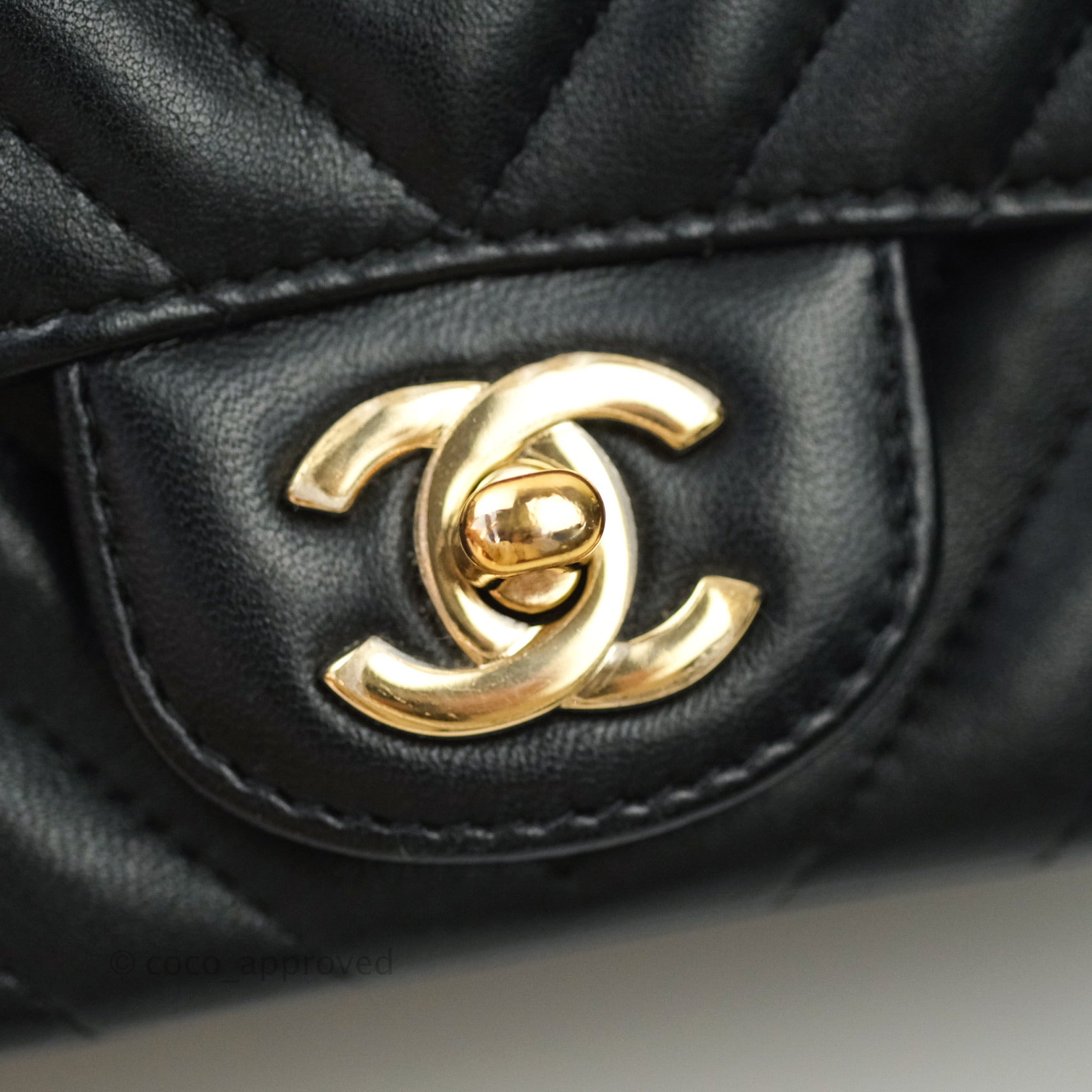 Chanel Small Coco Lady Quilted Flap Bag With Top Handle Black