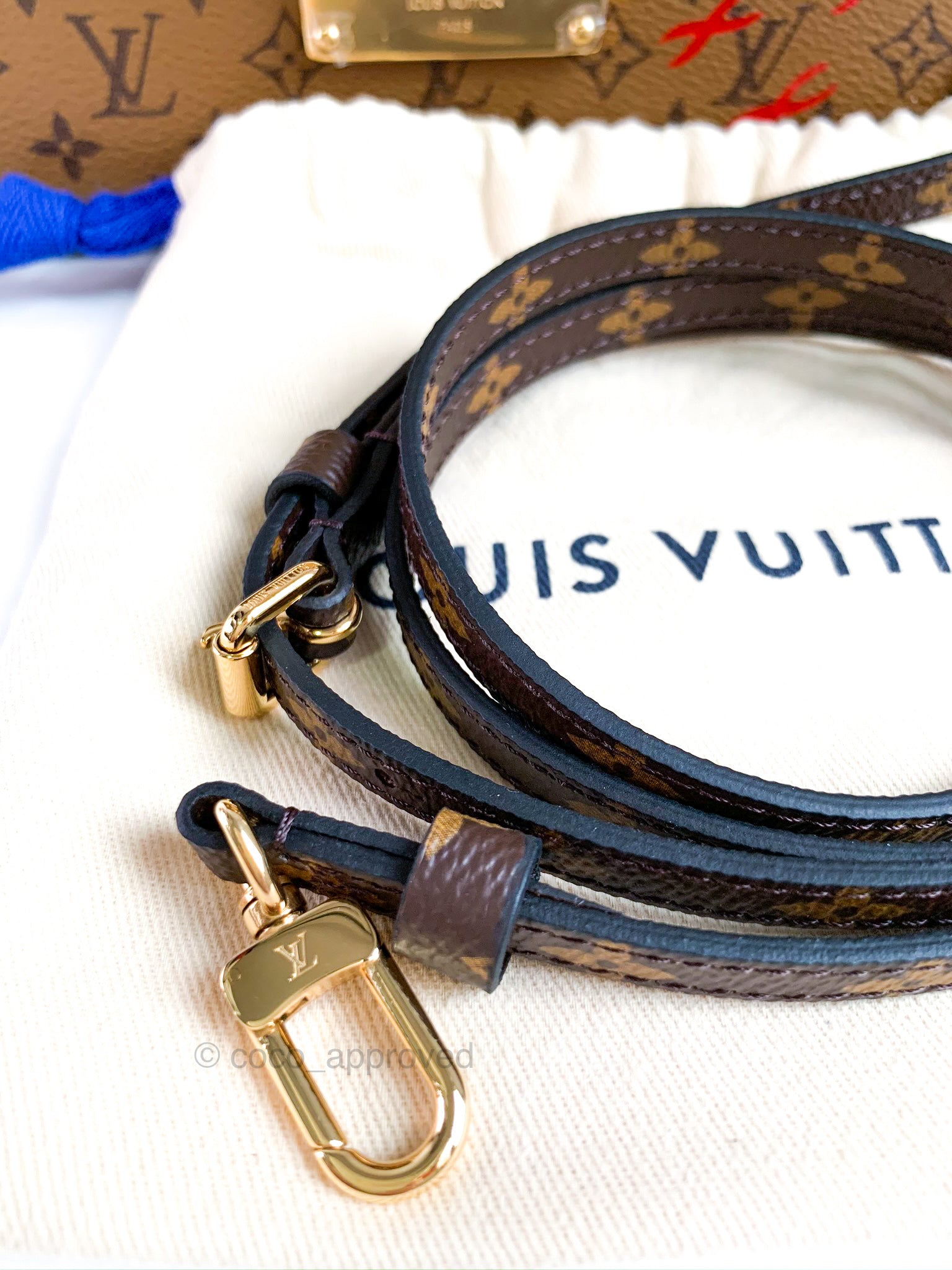 Louis Vuitton Monogram Adjustable Shoulder Bag Strap 16 mm