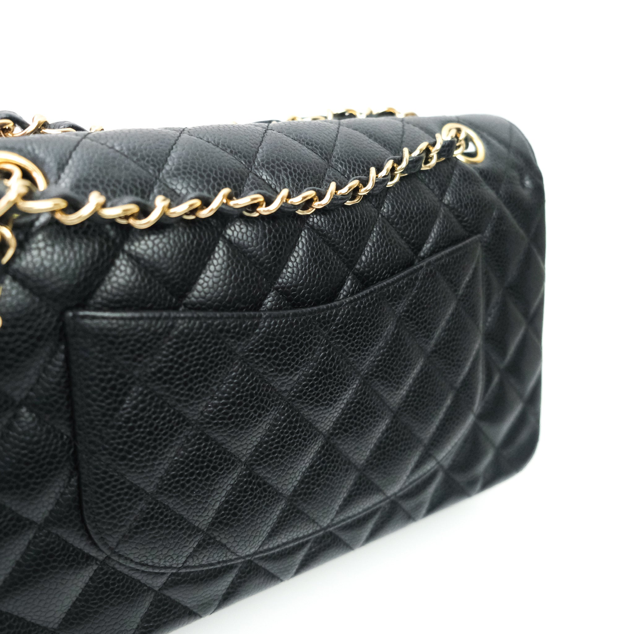 Chanel Quilted Maxi Classic Double Flap Bag of Black Caviar Leather with  Gold Hardware  Handbags and Accessories Online  Ecommerce Retail   Sothebys