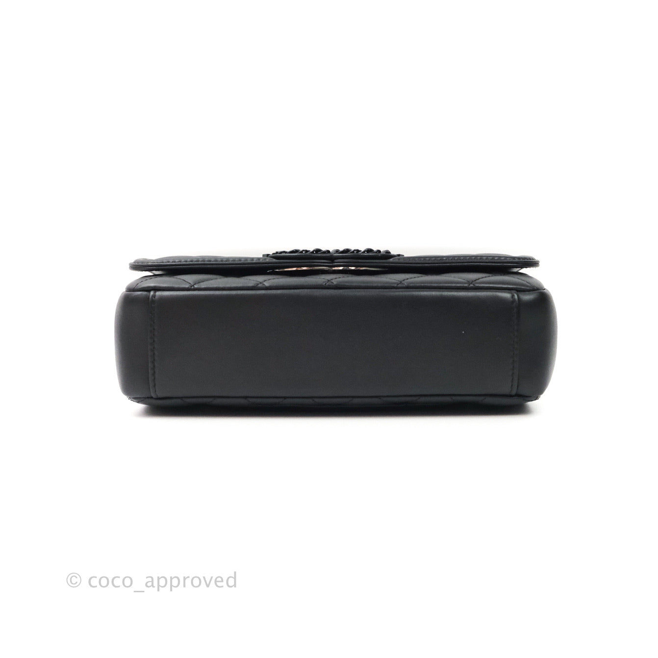 Chanel CHANEL CC Filigree Mini Shoulder Bag A84452 30s Black