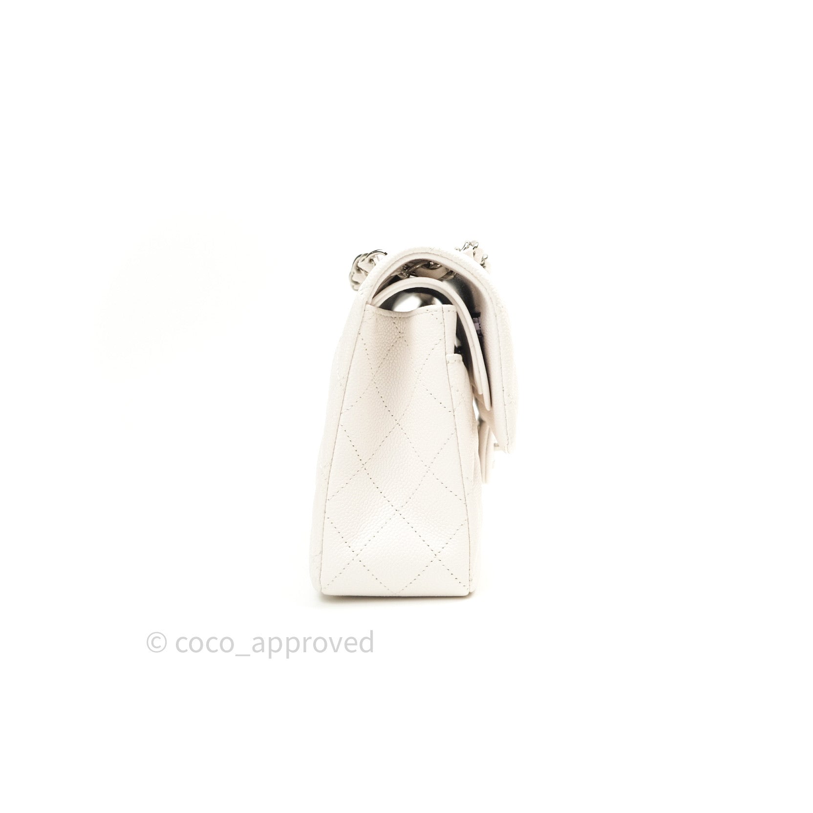 Chanel White Silver Sequin Mini Classic Flap Bag ○ Labellov ○ Buy and Sell  Authentic Luxury
