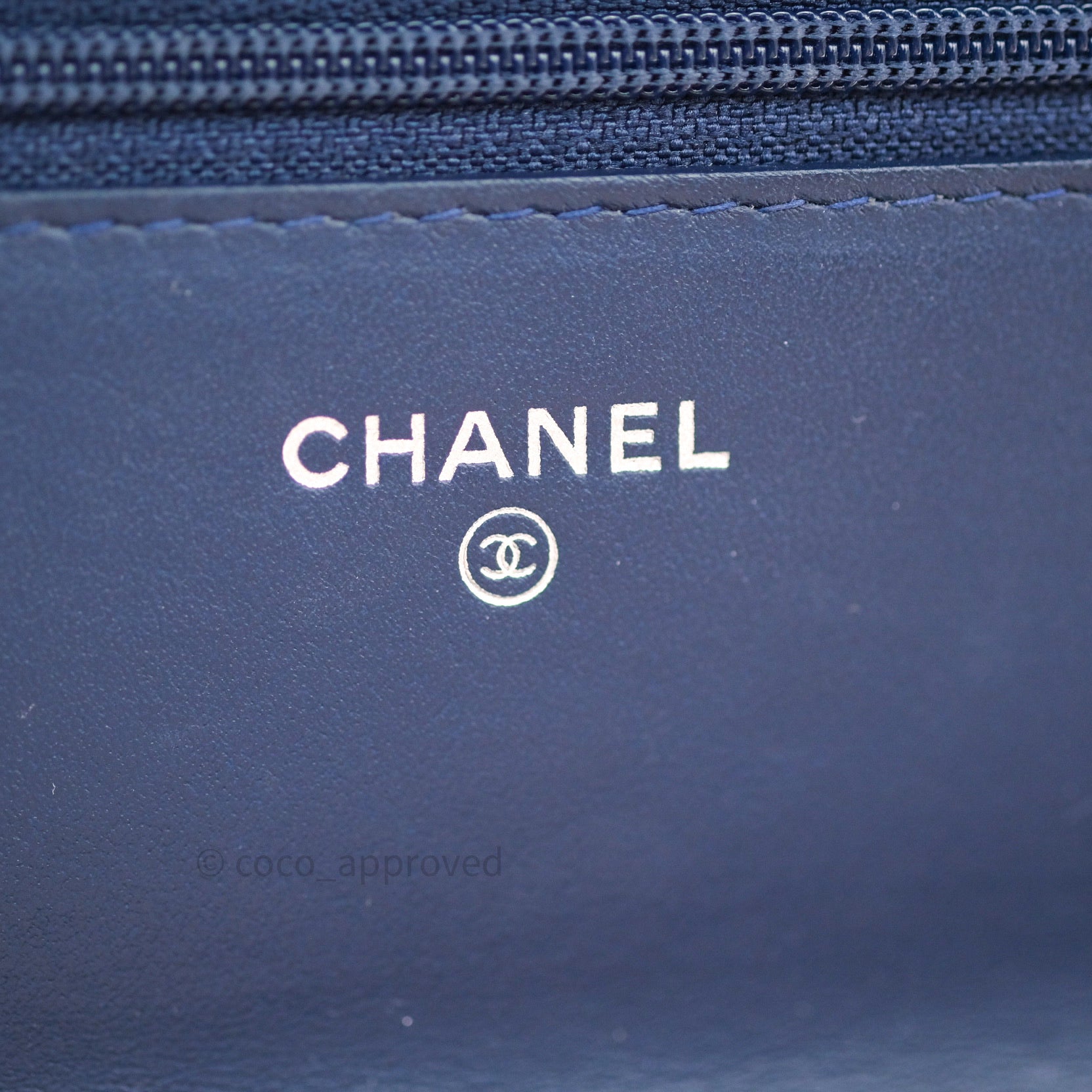 Chanel Quilted Boy Wallet on Chain WOC Blue Grained Calfskin Ruthenium – Coco  Approved Studio