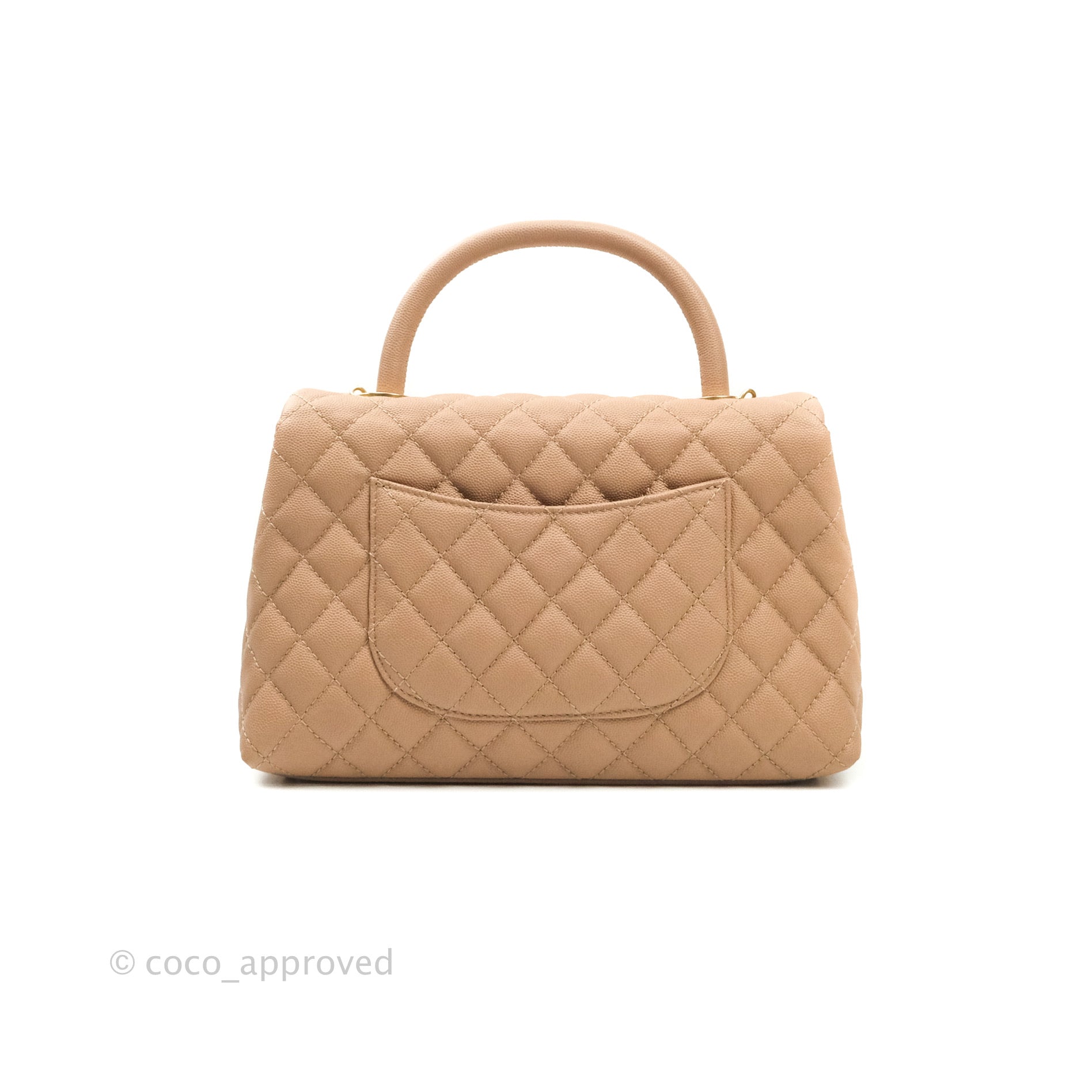 Chanel Small Easy flap bag beige calfskin gold hw