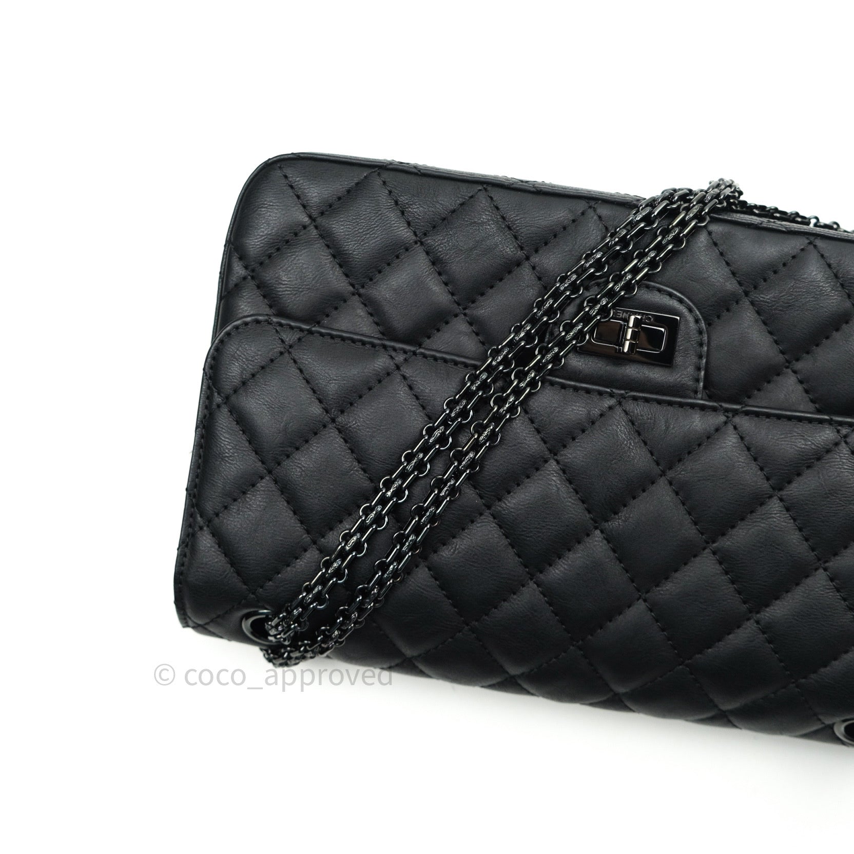 2.55 leather crossbody bag Chanel Black in Leather - 37474775