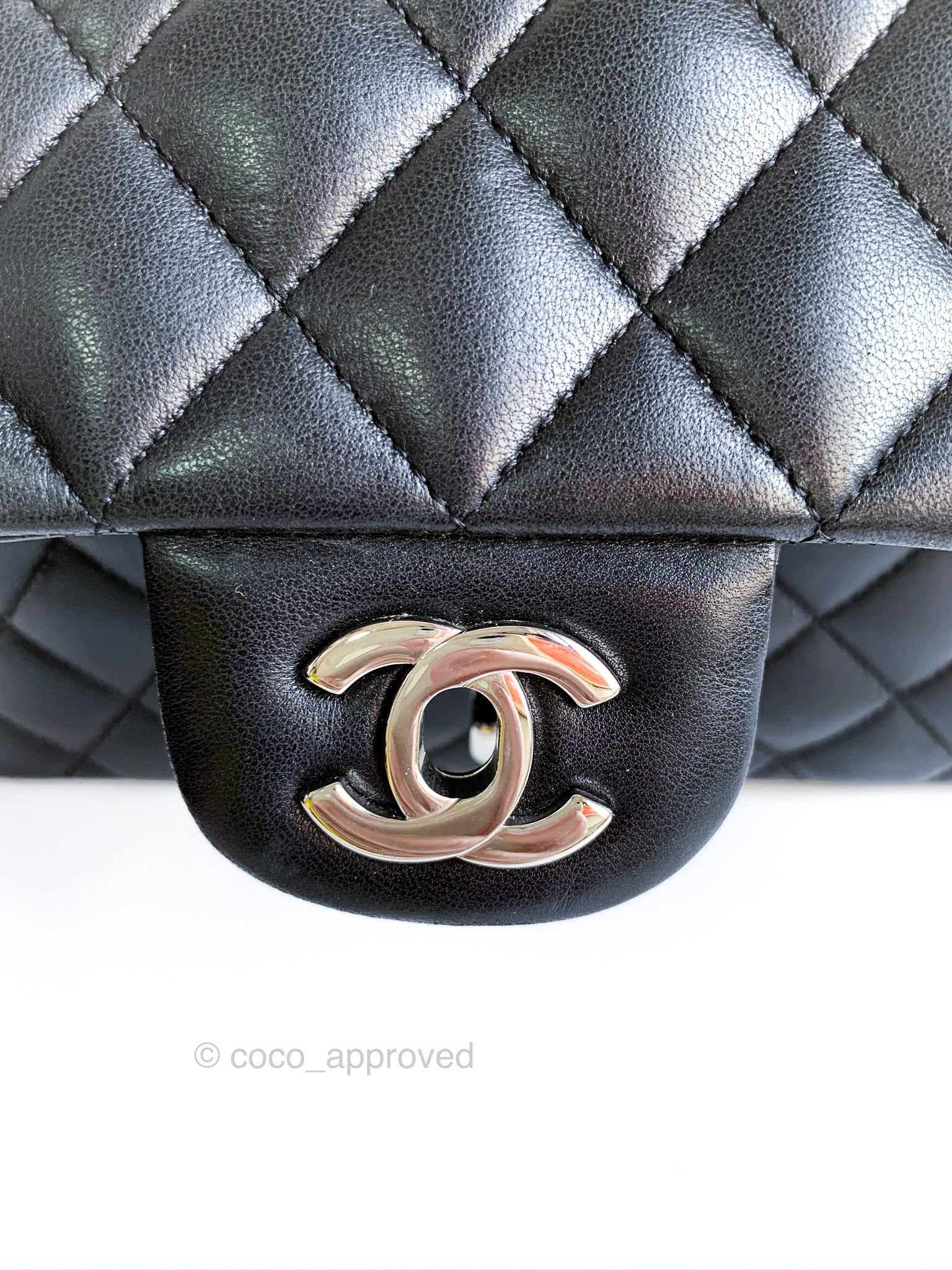 Chanel Mini Square Black Lambskin Gold Hardware – Coco Approved Studio