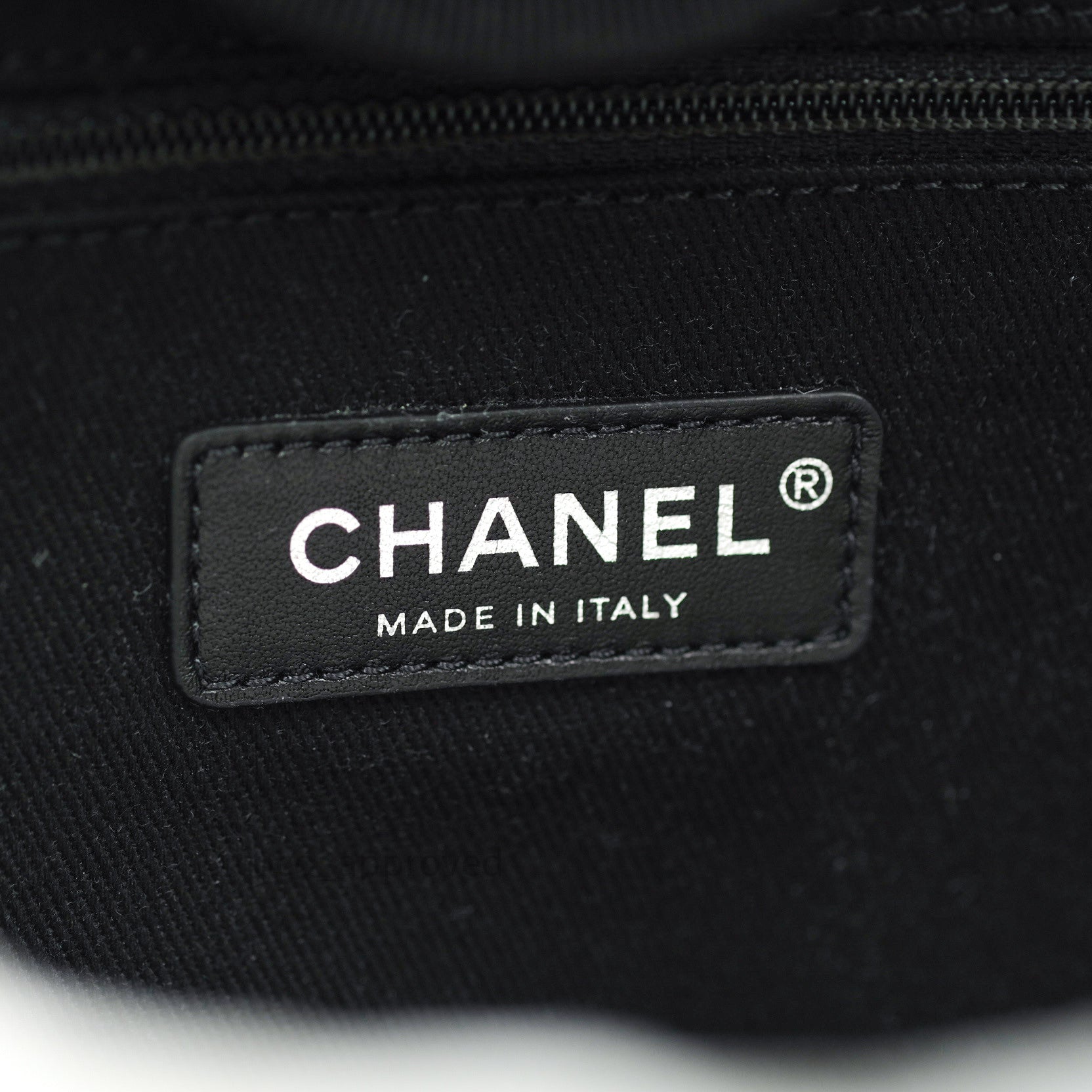 Chanel Large Deauville Black Canvas Imitation Pearl 20S – Coco