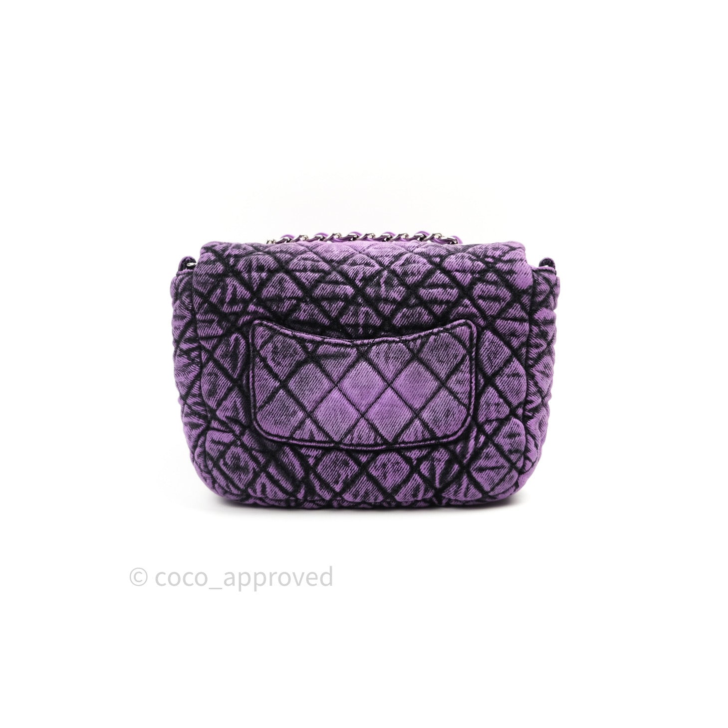 Chanel Denim Quilted Small Flap Purple Black – Coco Approved