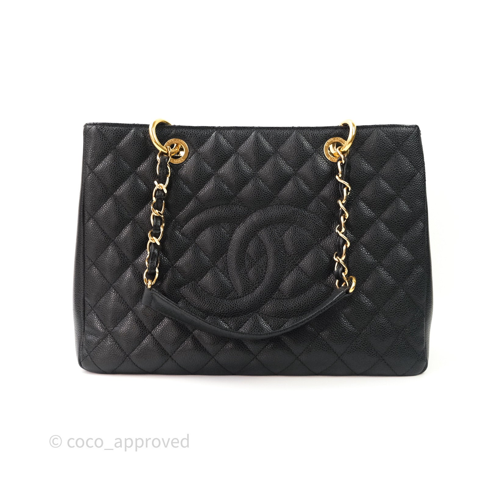 CHANEL black leather Grand Shopping tote – Loop Generation