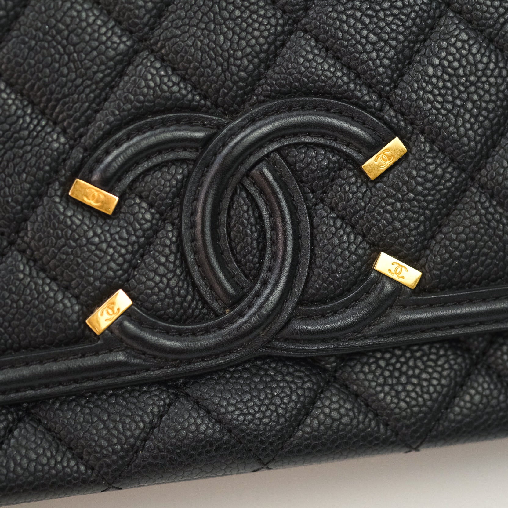 Chanel Quilted Small CC Filigree Flap Black Lambskin So Black Hardware –  Coco Approved Studio